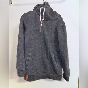 Ampersand cowl neck hoodie